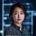 猫咪社区技术负责人赵小鱼头像——格子衬衫、代码屏幕背景、专注认真的神情，体现技术团队的专业实力